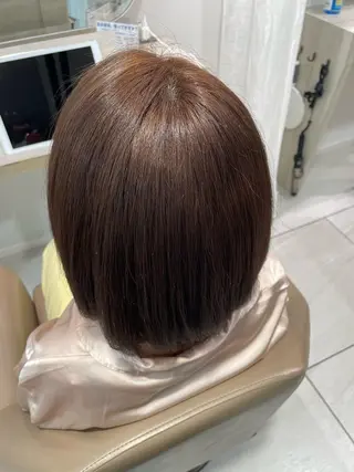 ショート ハッシュカット 暖色カラー/伊藤菜月のヘアスタイル