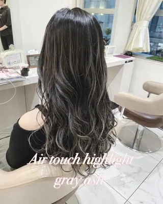 セミロング カラー 山崎俊輔/髪質改善 /バレイヤージュのヘアスタイル