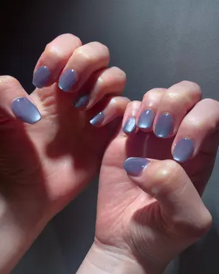 ネイル Rika🌼 シンプル•マグネットのネイルデザイン