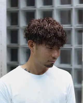 ショート パーマ メンズ 🌀パーマ特化 美容師🌀/しゅんのヘアスタイル