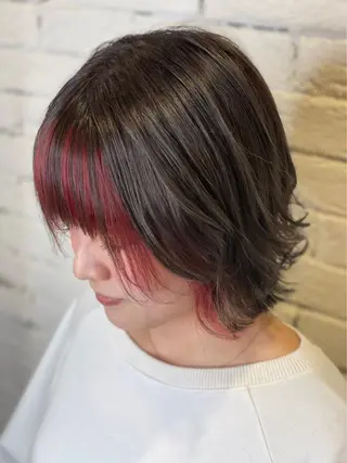 カラー 前田 輝のヘアスタイル