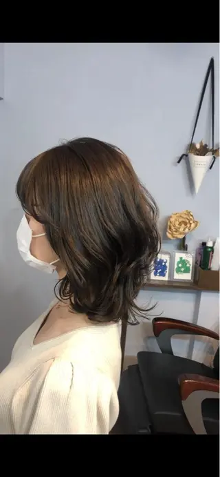 ミディアム カラー パーマ 🌈美髪✂︎艶色🎨 頭皮改善🍀TAKUのヘアスタイル