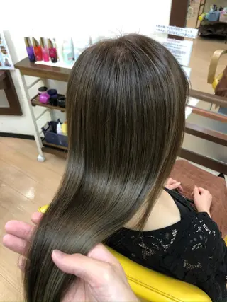 ロング カラー 菊地　智 【LAZO】千歳船橋のヘアスタイル