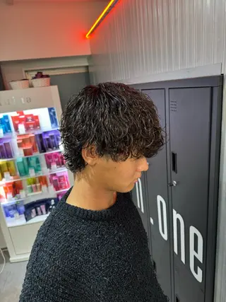 ショート カラー パーマ メンズ 🔥漢髪特化メンズ マネージャーYUKIのヘアスタイル