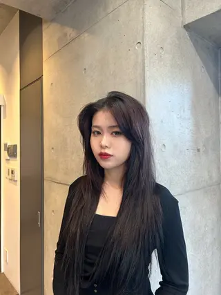 ロング カラー レイヤー/ブロンド 透明感カラー/ヒロトのヘアスタイル