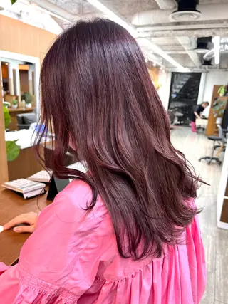 セミロング カラー 透明感カラー ゆうだいのヘアスタイル