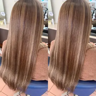 ロング 小澤 志穂のヘアスタイル