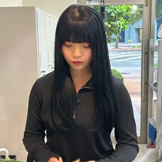 ロング MIDORI🎀 透明感/ベージュのヘアスタイル