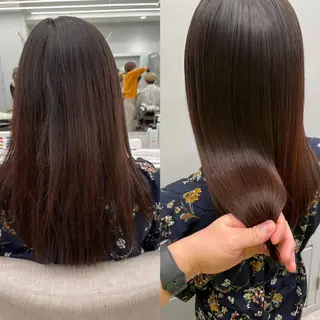 ロング 韓国風🤍 イワサキ　リコ🍒のヘアスタイル