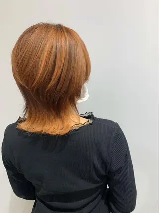 ミディアム カラー ヘアアレンジ 近藤千翔🩵 髪質改善Periodのエステ・リラクイメージ