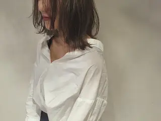 ミディアム カラー カラーモデル募集中 美容室ハピスのヘアスタイル