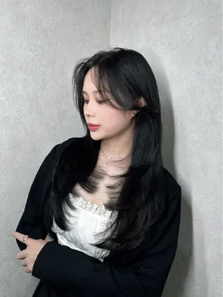 ロング カラー ワンホン/エクステ ケラチン/Kaitoのヘアスタイル