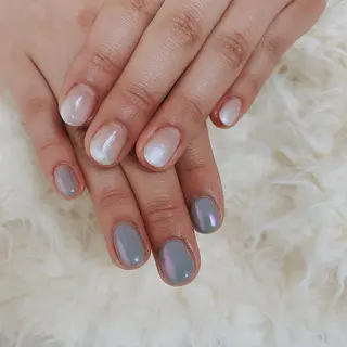 ミディアム カラー キッズ ネイル honey meeのネイルデザイン