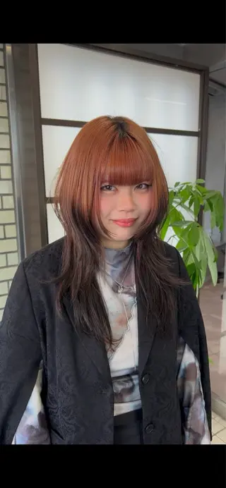 ロング カラー 🌞レイヤー×カラー 前川那津美🌞のヘアスタイル