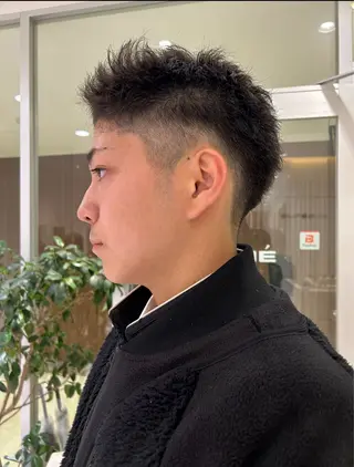 ショート メンズカット/パ ーマ/スズキショウタのヘアスタイル