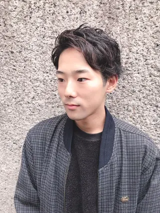 ショート カラー パーマ メンズ ちこ .のヘアスタイル