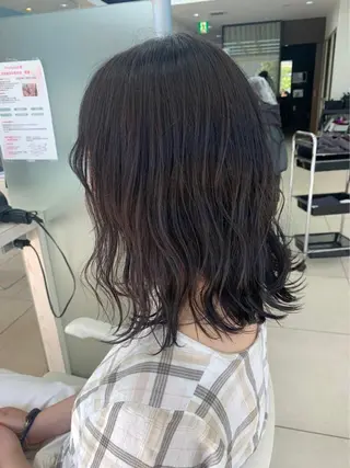 ミディアム カラー 🫧ダメージレス🫧 松下のヘアスタイル