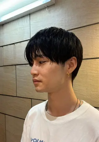 ミディアム メンズ 渋谷/原宿/メンズ/ コヤマトモヤのヘアスタイル