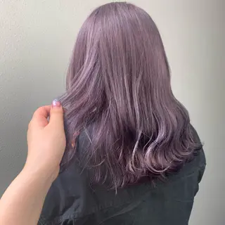 セミロング カラー Maya川越/ エクステ/ハイトーンのヘアスタイル