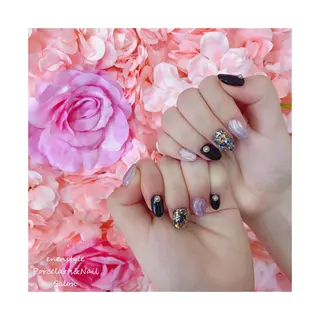 ミディアム ネイル 👑enen style👑のネイルデザイン