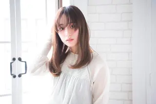 ロング カラー 【全席個室サロン】 NUMBER 天王寺のヘアスタイル