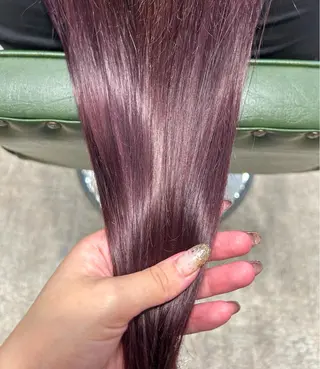 カラー 横山ダブルカラー ハイライト透明感カラのヘアスタイル
