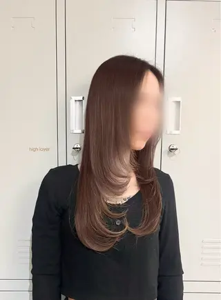 🎀韓国レイヤー/ 🫧暖色/暗髪カラーのヘアスタイル