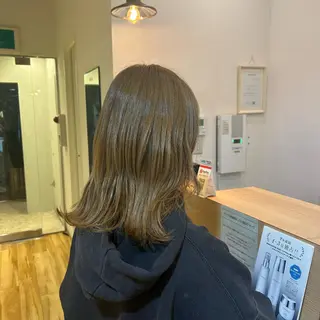 セミロング 永田 幸花のヘアスタイル