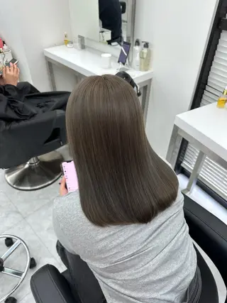 セミロング rio🧚🏻‍♀️ 暖色/グレージュのヘアスタイル