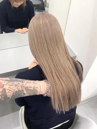 ロング カラー ヘアアレンジ ハイトーン/透明感/ レイヤー/かずや🦁のヘアスタイル