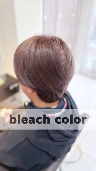 ショート ブリーチ/デザインカ ラー/村松愛翔のヘアスタイル
