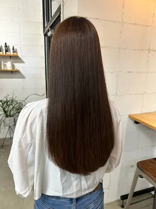 ロング 1回で綺麗になる 髪質改善 小山光のヘアスタイル