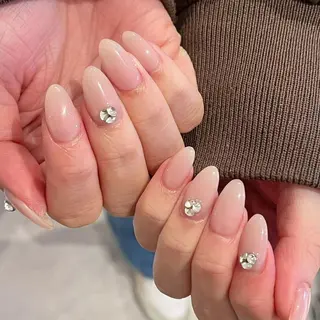 ネイル 🍑長さだし ワンホン💅モモコのネイルデザイン