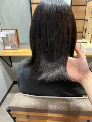 ミディアム カラー パーマ ヘアアレンジ メンズ キッズ ネイル マツエク・マツパ アイブロウ 久木原 ゆりのヘアスタイル