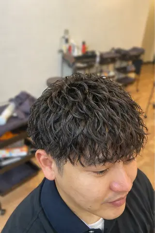 ショート パーマ 野呂 隼人のヘアスタイル
