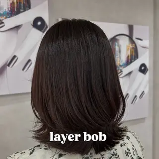 ミディアム 荻野 晴香のヘアスタイル