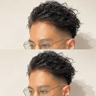 ミディアム パーマ メンズ 【メンズ職人】 ✂️佐藤友のヘアスタイル