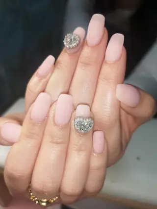 ネイル フィルイン・深爪矯正 長さ出し🎀のネイルデザイン