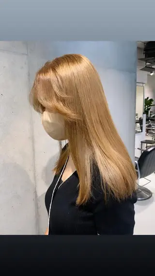 ロング カラー 赤みゼロ/透明感 カラー🌿KANTAのヘアスタイル