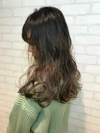 カラー パーマ 平川 直子のヘアスタイル
