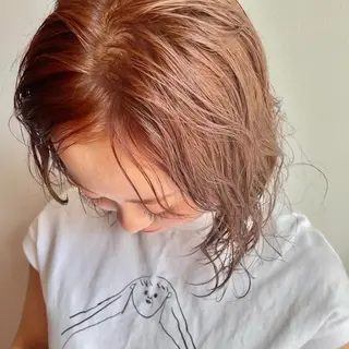 ミディアム カラー パーマ 🌼似合わせカット 🌼おぎの みき🌼のヘアスタイル