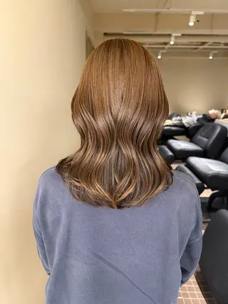 ミディアム カラー 表参道🌿赤み消し カラー/チナツのヘアスタイル