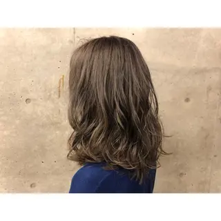 ミディアム カラー ツヤ髪 /髪質改善 松岡将太郎のヘアスタイル