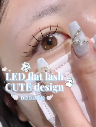 マツエク・マツパ Rinka/束感/L ED/Lカール🎀‎のマツエク・マツパデザイン