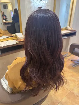 セミロング 美優🐩/透明感/ ブリーチ/栄のヘアスタイル