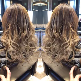 セミロング カラー KIRA スズキ タクヤ／店長のヘアスタイル