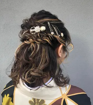 ミディアム ヘアアレンジ コレットヘアー 田中アヤノのヘアスタイル