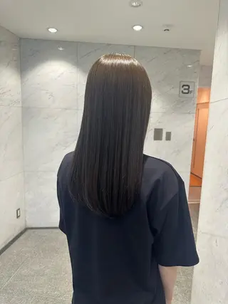 セミロング カラー 古田 昂也のヘアスタイル