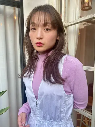 ロング カラー 銀座/レイヤーカット 🩵三浦紗弓🩵のヘアスタイル