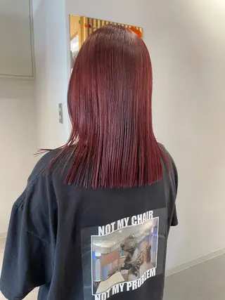 ロング カラー ダブルカラー,透け カラーHINARIのヘアスタイル